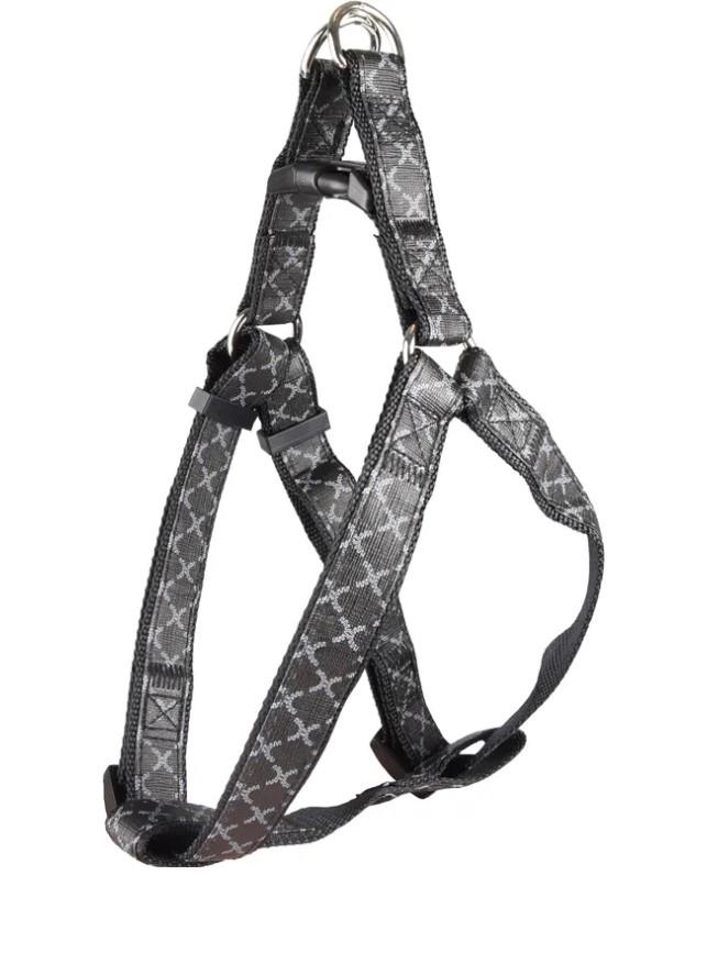 Flamingo Odin Step&Go Üçgen Köpek Göğüs Tasması, Göğüs: 45x60 cm Siyah