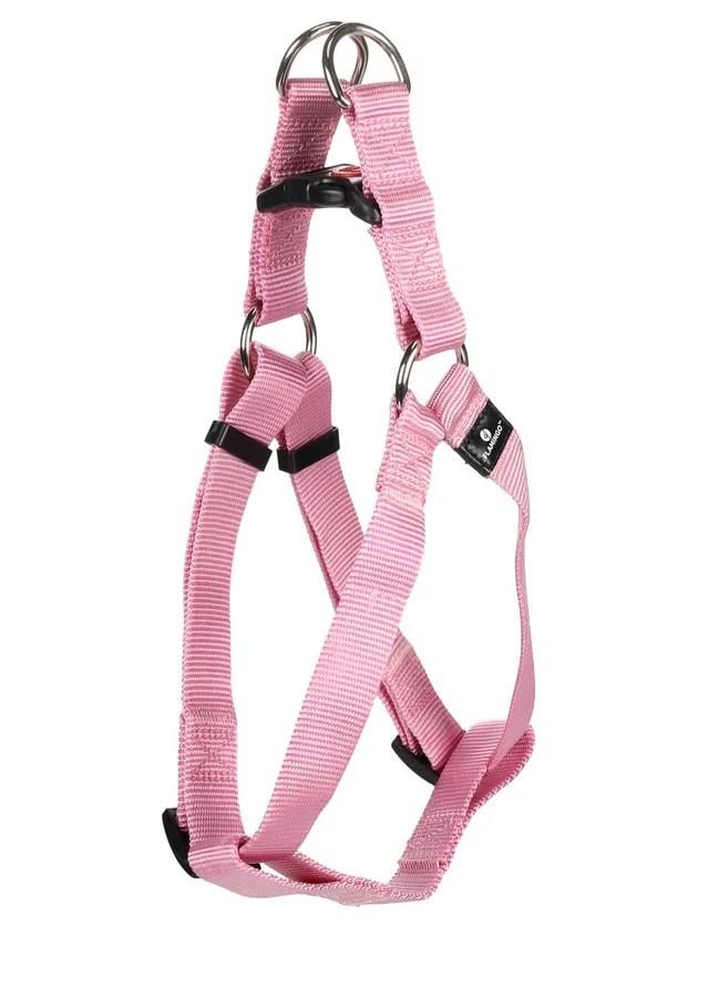Flamingo Art Sportiv Kilitli Üçgen Köpek Göğüs Tasması, Göğüs: 40-70 cm Pembe