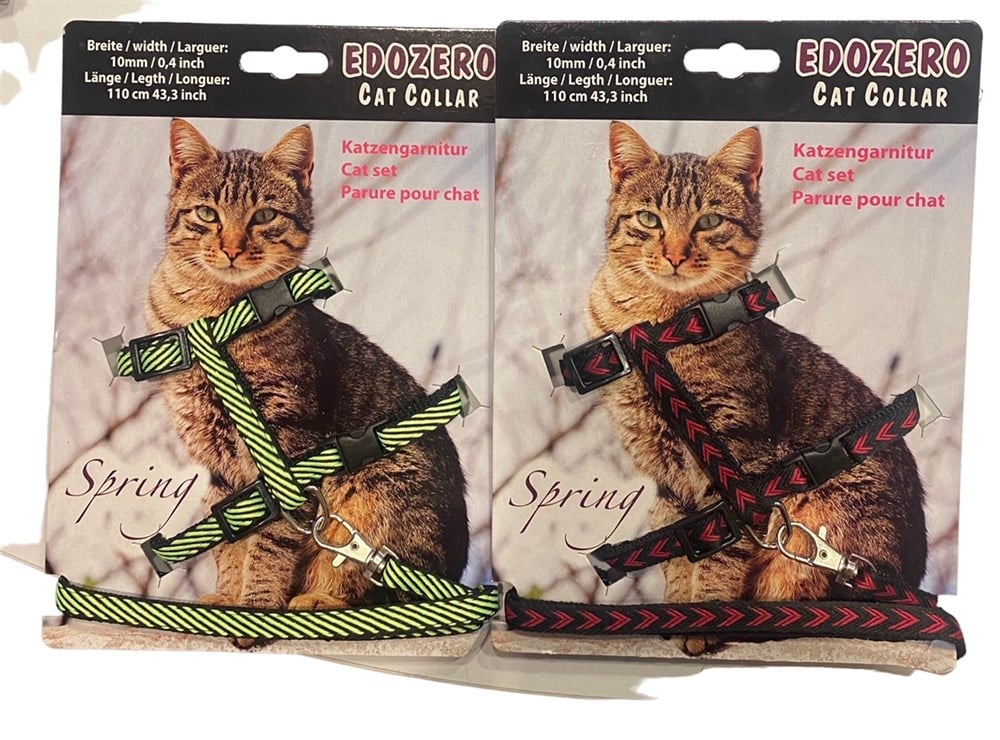 Desenli Kedi ve Köpek Tasma Seti (1 Set)