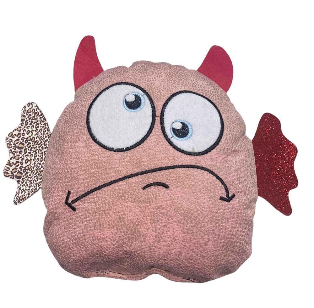 Devil Light Pink Dayanıklı Kumaş Köpek Oyuncağı 32 cm