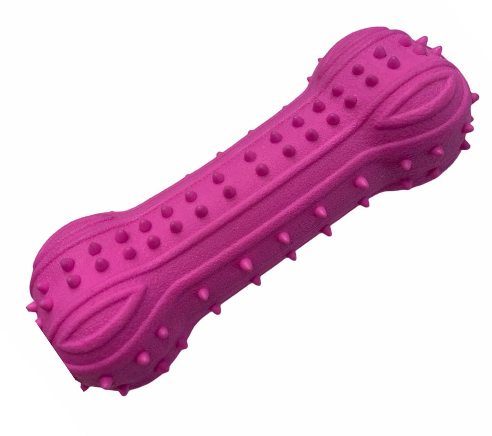 Sesli Dikenli 13 cm Pembe Dumbell Köpek Oyuncağı