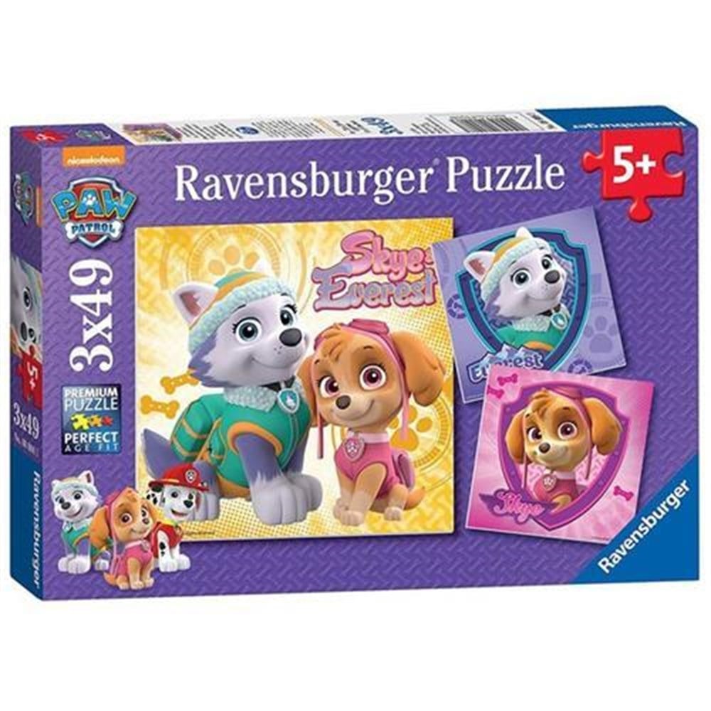 Paw Patrol Sky Puzzle 3 x 49 Parça (Ravensburger)