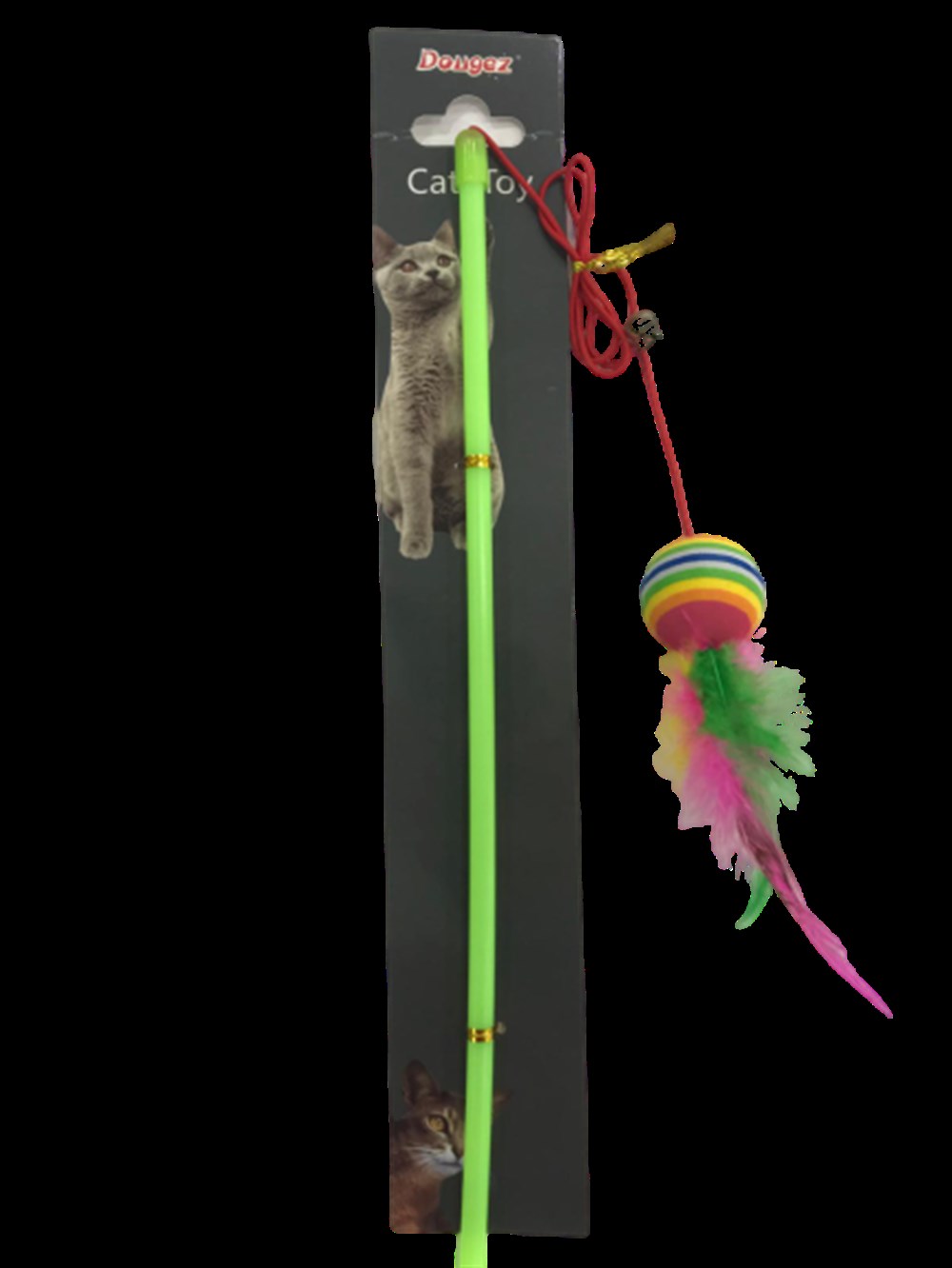 Dougez Gökkuşağı Toplu ve Tüylü Kedi Oltası