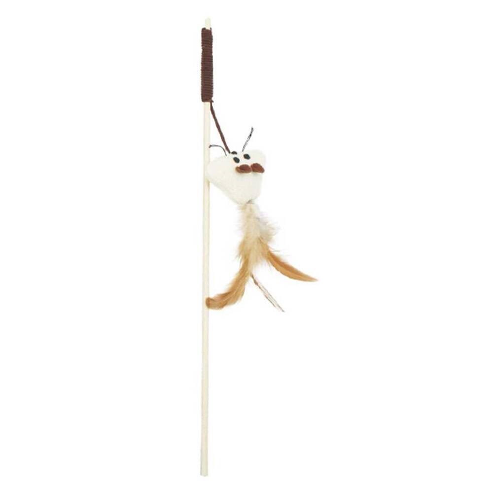 Zampa Tüylü Ahşap Kedi Oltası