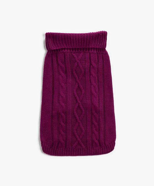 Koton Bordo Küçük Irk Köpek Kazağı