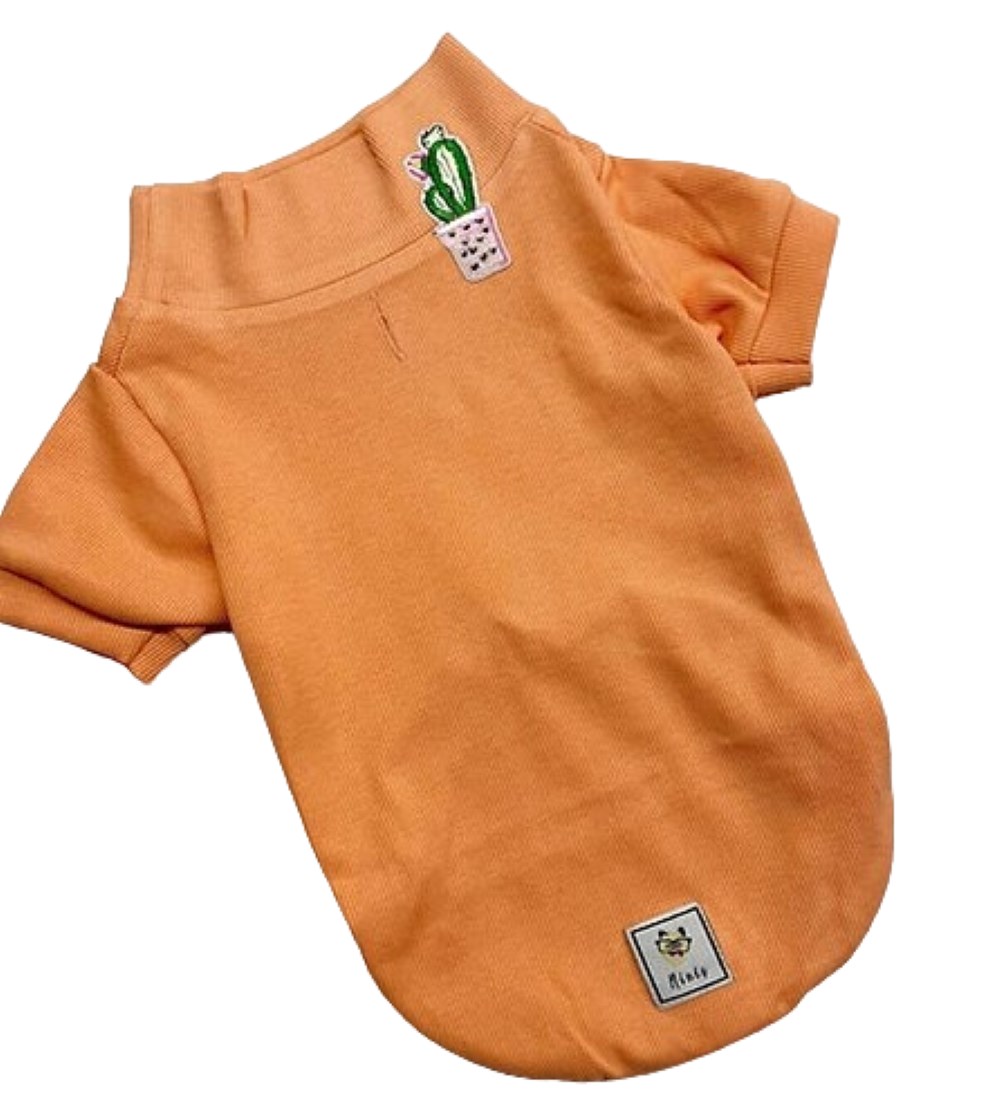 Flower Salmon Esnek Basic Kaşkorse Köpek Sweatshirtü (2 kg-13 kg arası köpeklere uygun bedenlerde)