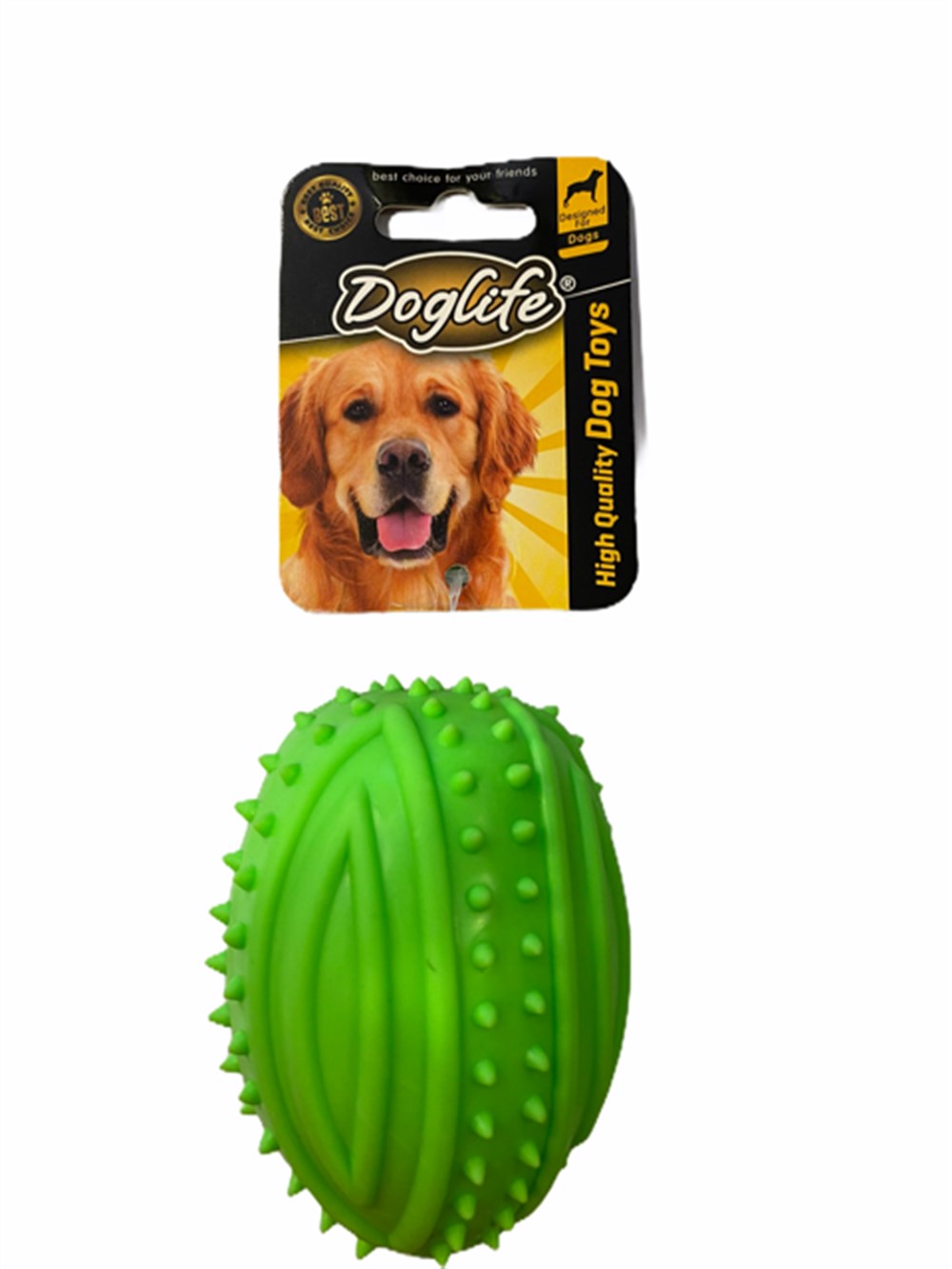 Sesli, Plastik Top Köpek Oyuncağı 7 cm