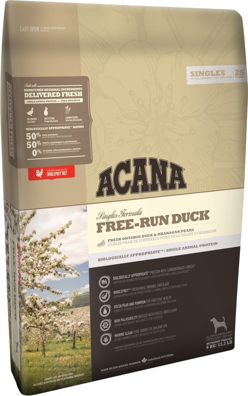 Acana Free-Run Duck 2 kg Ördekli Köpek Maması
