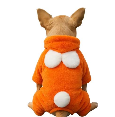 Gedyco Teidi Turuncu Peluş Küçük Irk Köpek Tulumu