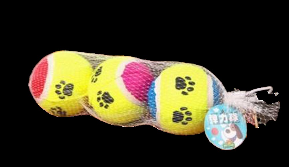 Pati Desenli 3'lü Tenis Topu 6,5 cm