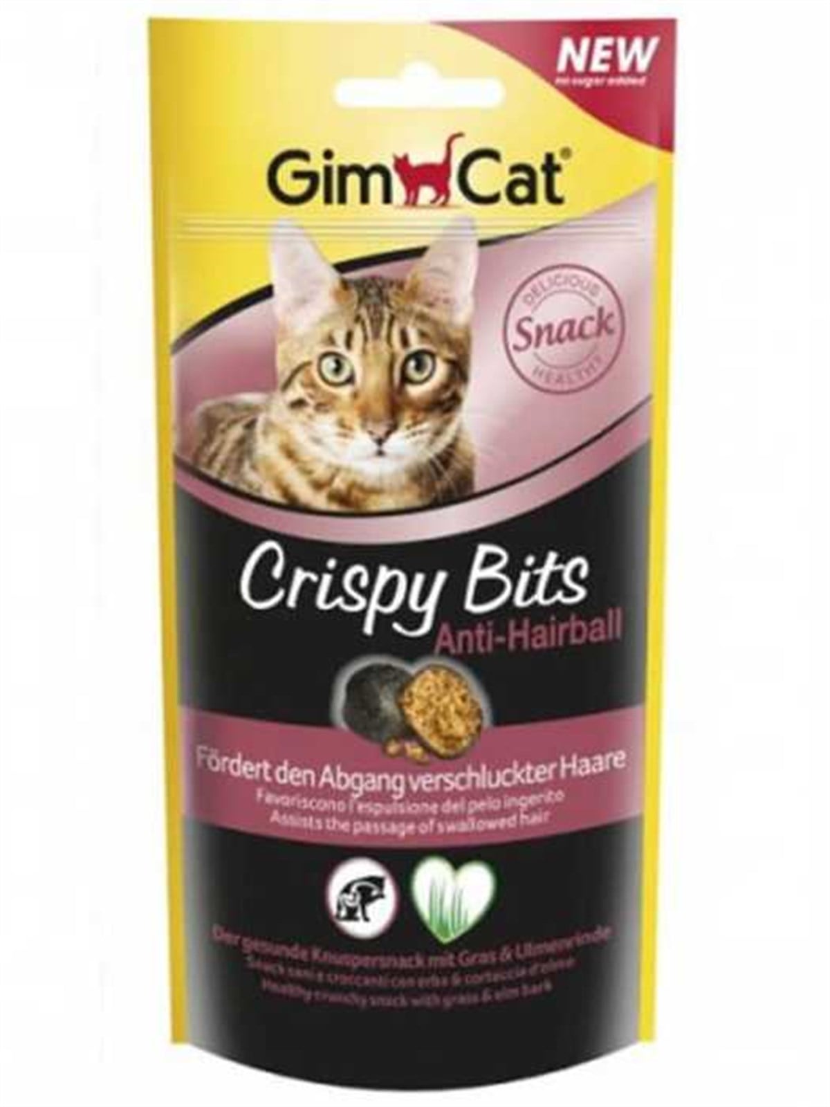 Gimcat Crispy Bits Tüy Yumağı Önleyen Çimenli Kedi Ödülü 40 gr