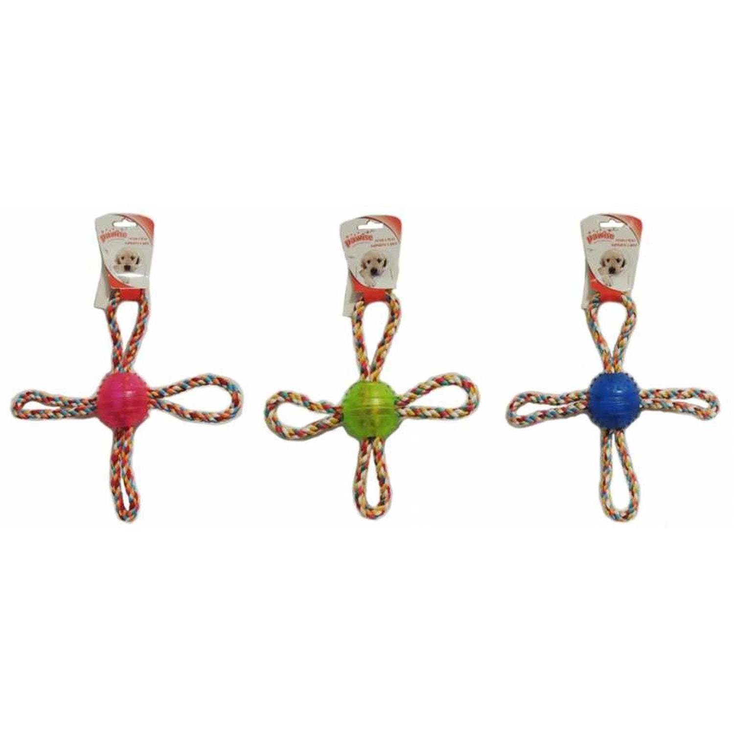 Pawise Kauçuk Dental Toplu Kordon Halat Köpek Diş İpi ve Oyuncağı  26 cm (1 Adet)