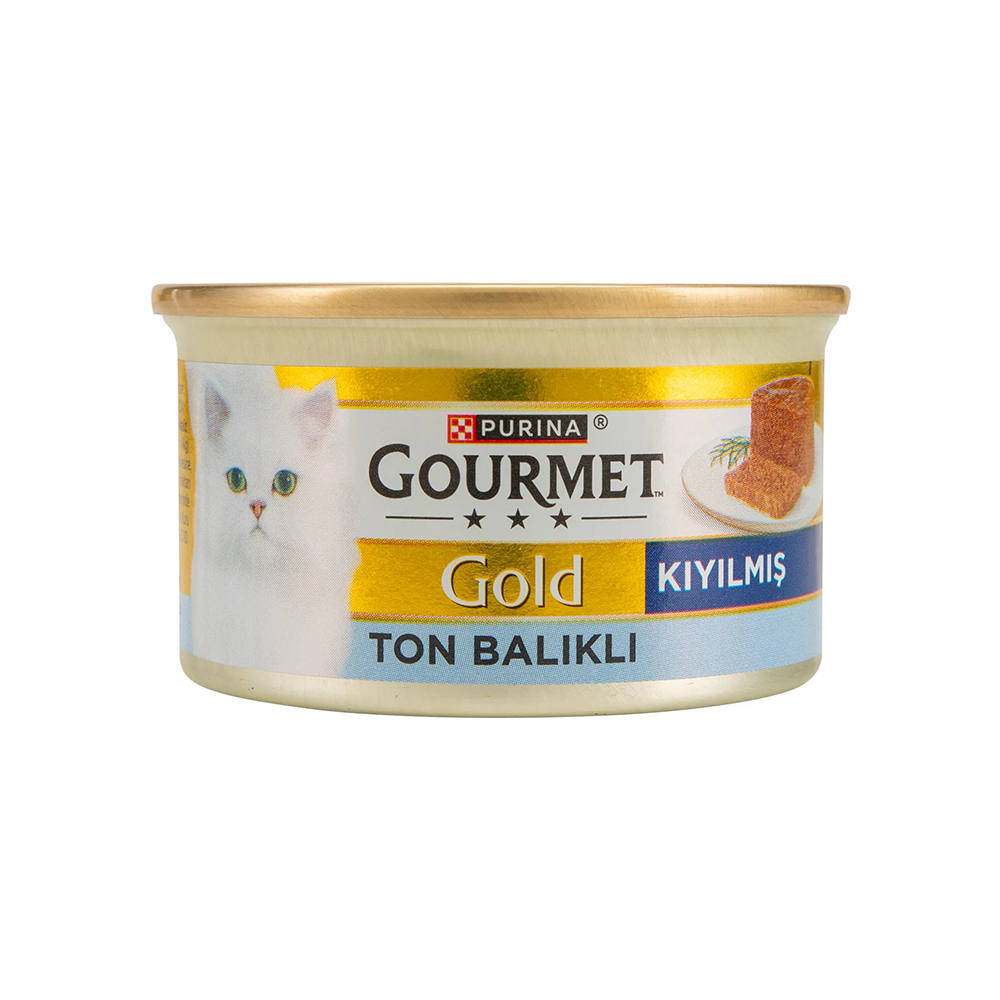 Gourmet Gold Kıyılmış Ton Balıklı Yetişkin Kedi Konservesi 85 gr 