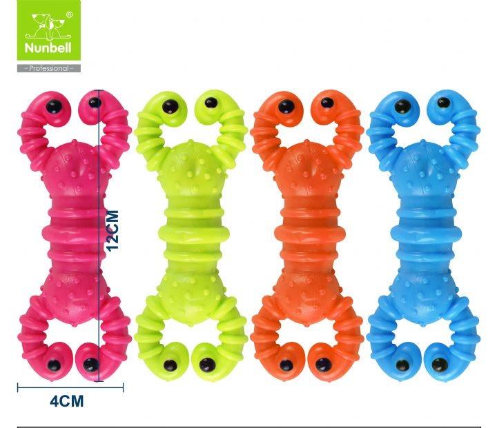 Nunbell Kauçuk İstakoz Köpek Diş Kaşıma Oyuncağı 12 cm (1 Adet)