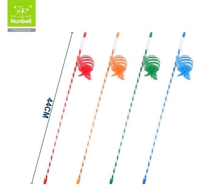 Nunbell Püsküllü Toplu Kedi Oltası 44 cm (1 Adet)