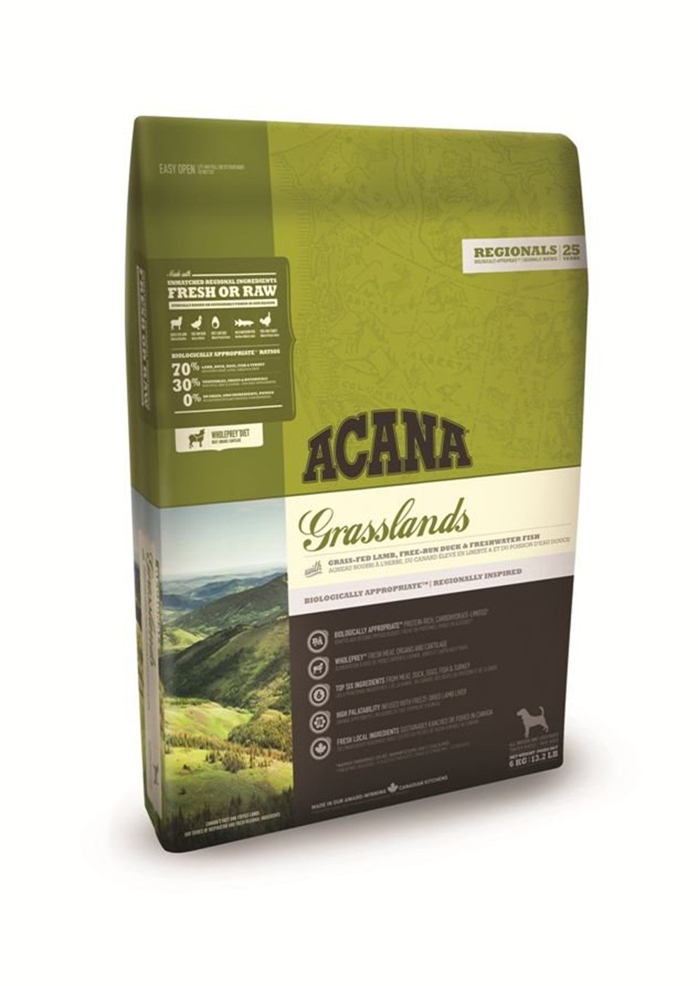 Acana Grasslands Kuzu Etli ve Ördekli 2 Kg Tahılsız Köpek Maması 