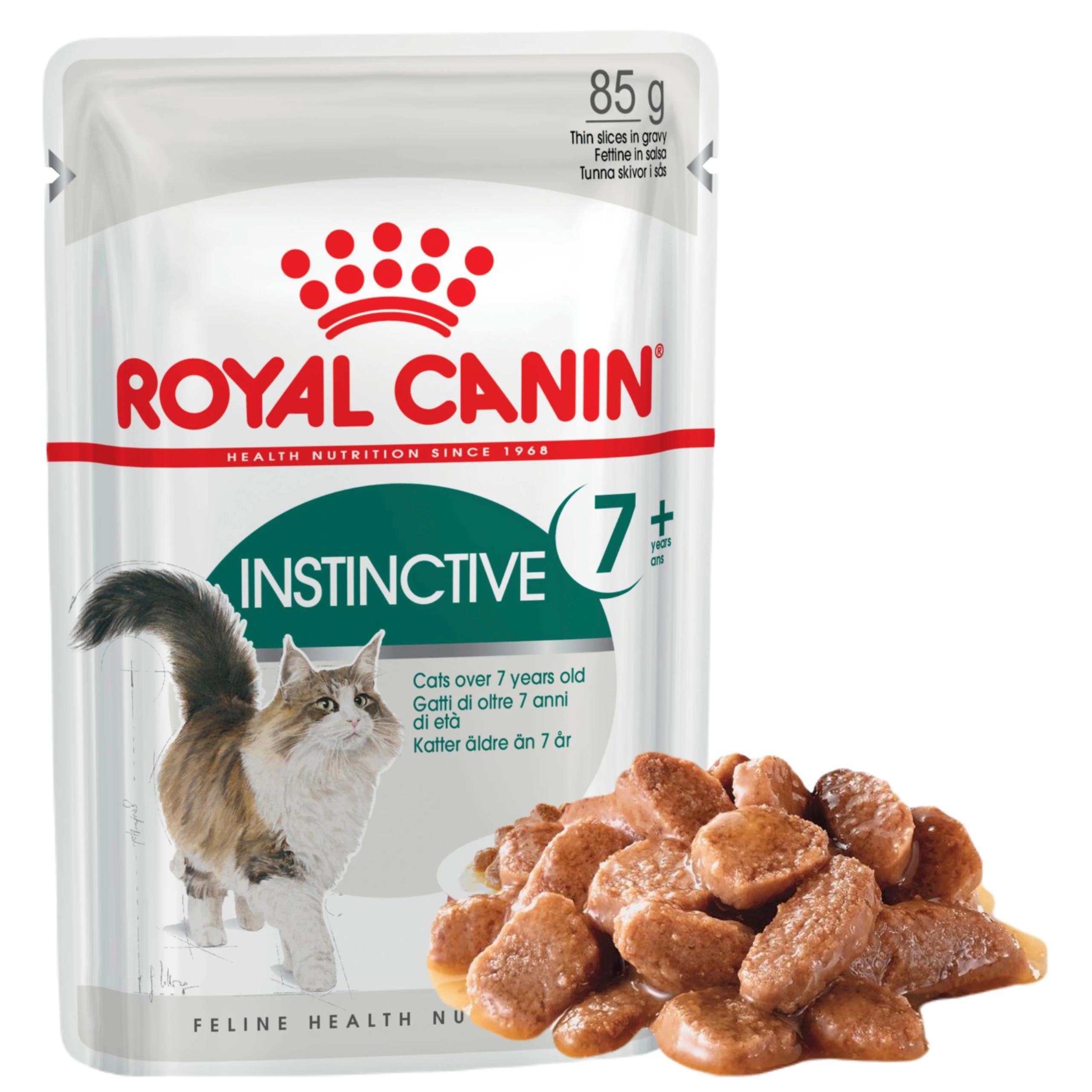 Royal Canin Instinctive Gravy + 7 Yaşlı Kediler için Konserve Mama 85 Gr