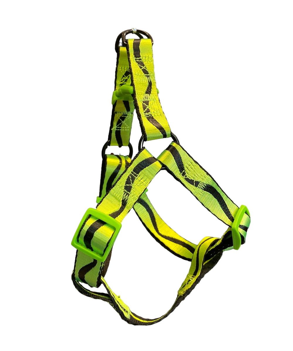 Lime Wave Küçük-Orta Irk Köpek Göğüs Tasması (Göğüs: 50 cm x 70 cm)
