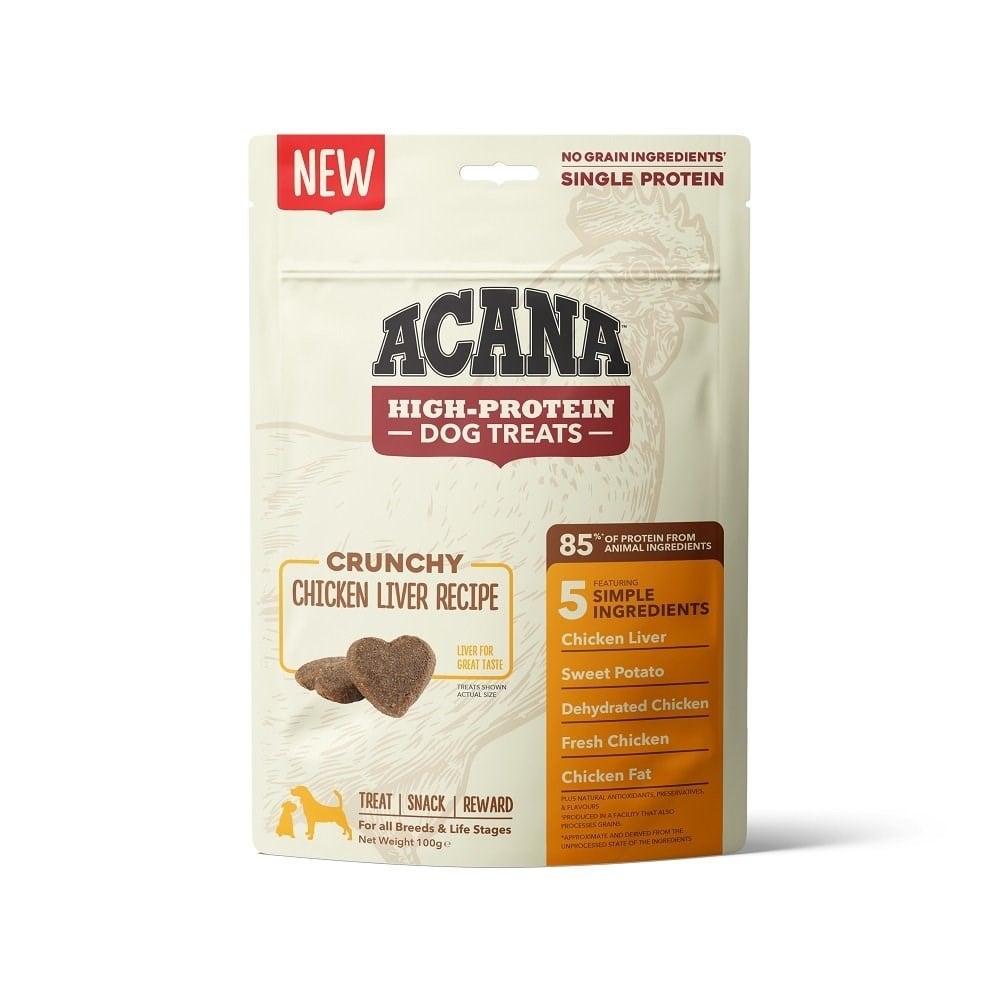 Acana Crunchy Chicken Tahılsız 100 gr – Yüksek Proteinli Tavuklu Köpek Ödülü