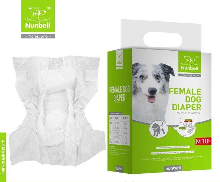 Nunbell Dişi Köpek Külodu/Bağlama Bezi M 10'lu (4-8 kg arası)