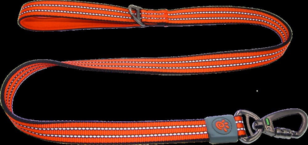 Doco Reflektörlü Neon Turuncu Gezdirme Kayışı 1,5 cm x 120 cm