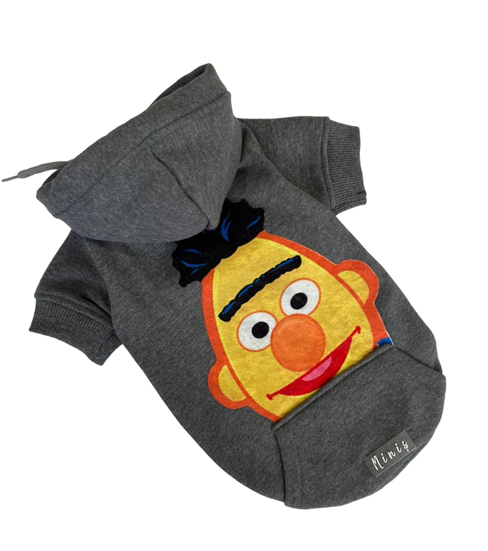 Muppets Grey içi Polar Köpek Sweatshirtü (6,5 kg -15 kg arası köpeklere uygun bedenlerde)