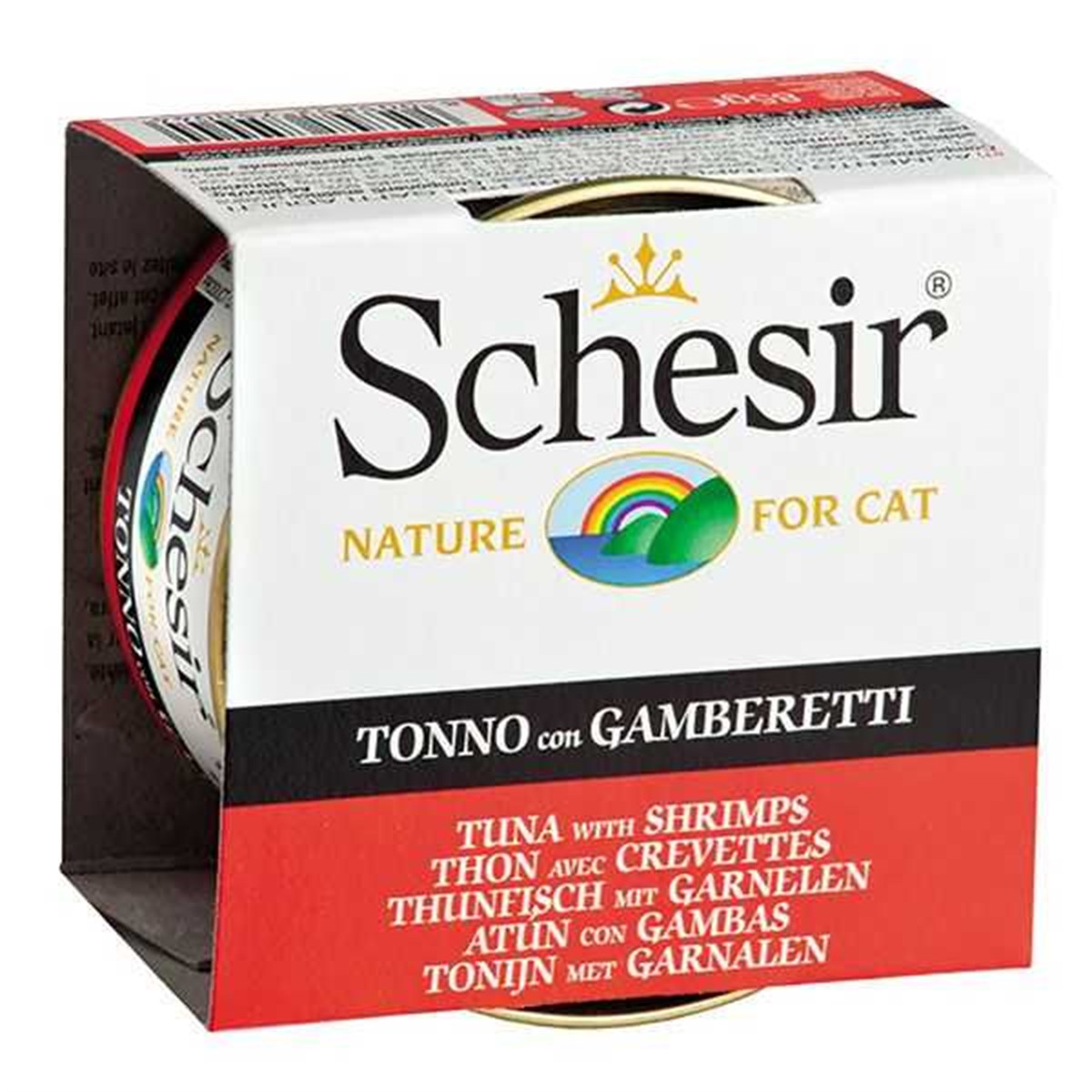 Schesir Jel İçinde Ton Balıklı-Karidesli 85 gr Konserve Kedi Maması