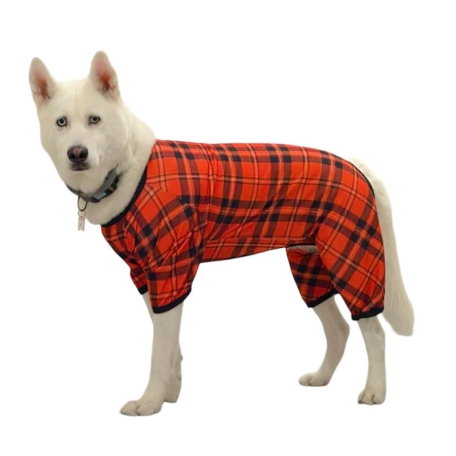 Gedyco Ekoseli Penye Büyük Irk Köpek Tulumu