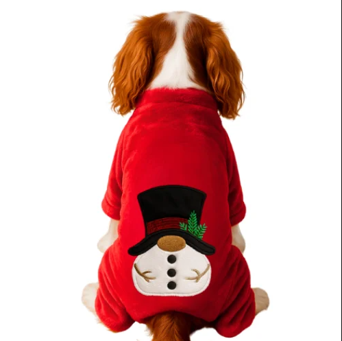 Gedyco Snowman Yumuşacık Peluş Küçük Irk Köpek Tulumu