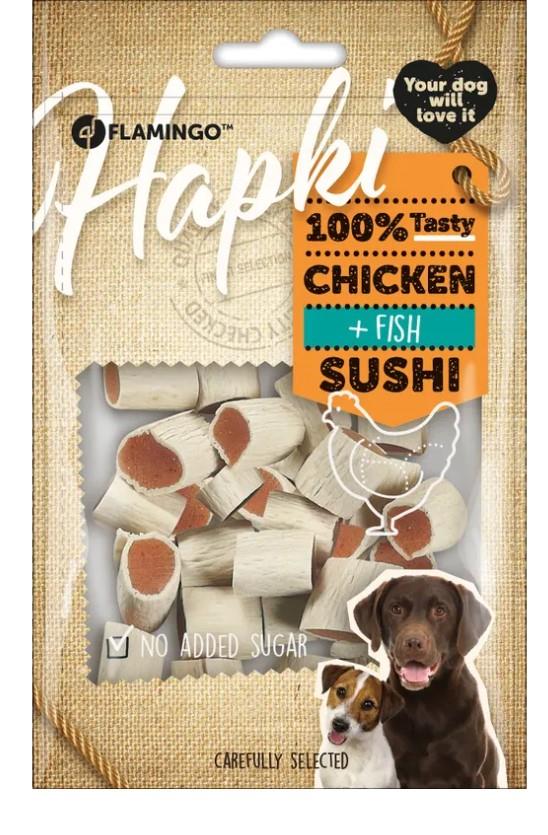 Flamingo Hapki Tavuk ve Balıklı Şekersiz Sushi Halka Köpek Ödülü 85 gr