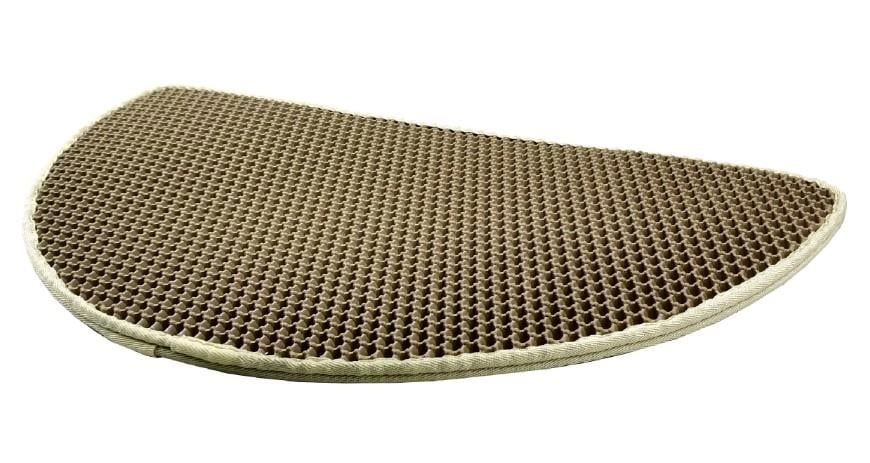 Gimcat Premium Elekli Yarım Ay Kedi Tuvalet Paspası Kahve 65 x 38 cm