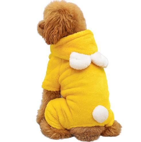 Gedyco Teidi Sarı Peluş Küçük Irk Köpek Tulumu