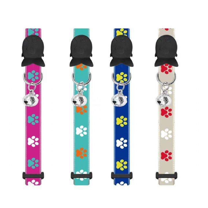 Nunbell Pati Desenli Zilli Kedi Boyun Tasması