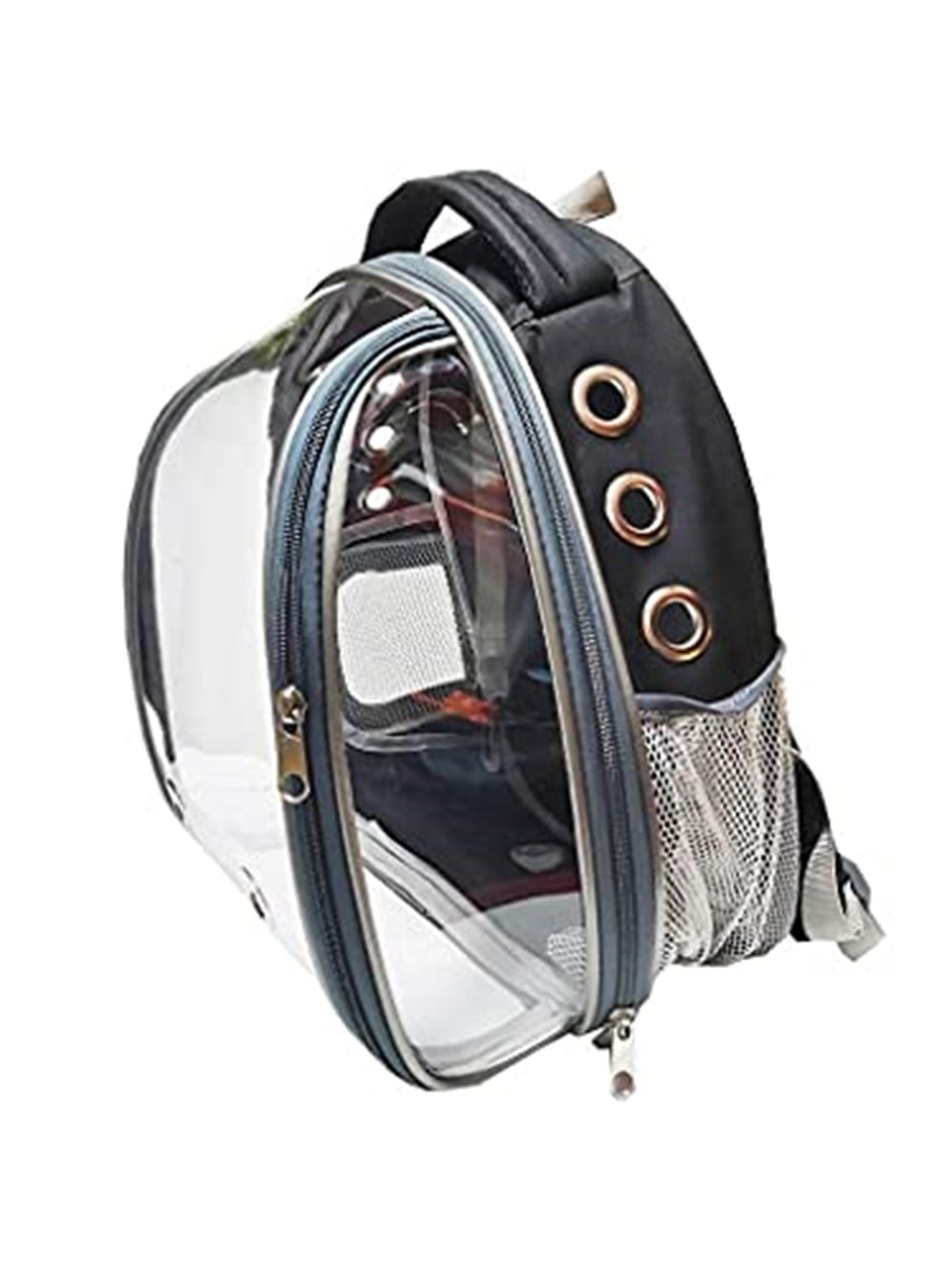 Eko-Astronot Kedi ve Küçük Köpek Taşıma Çantası Siyah