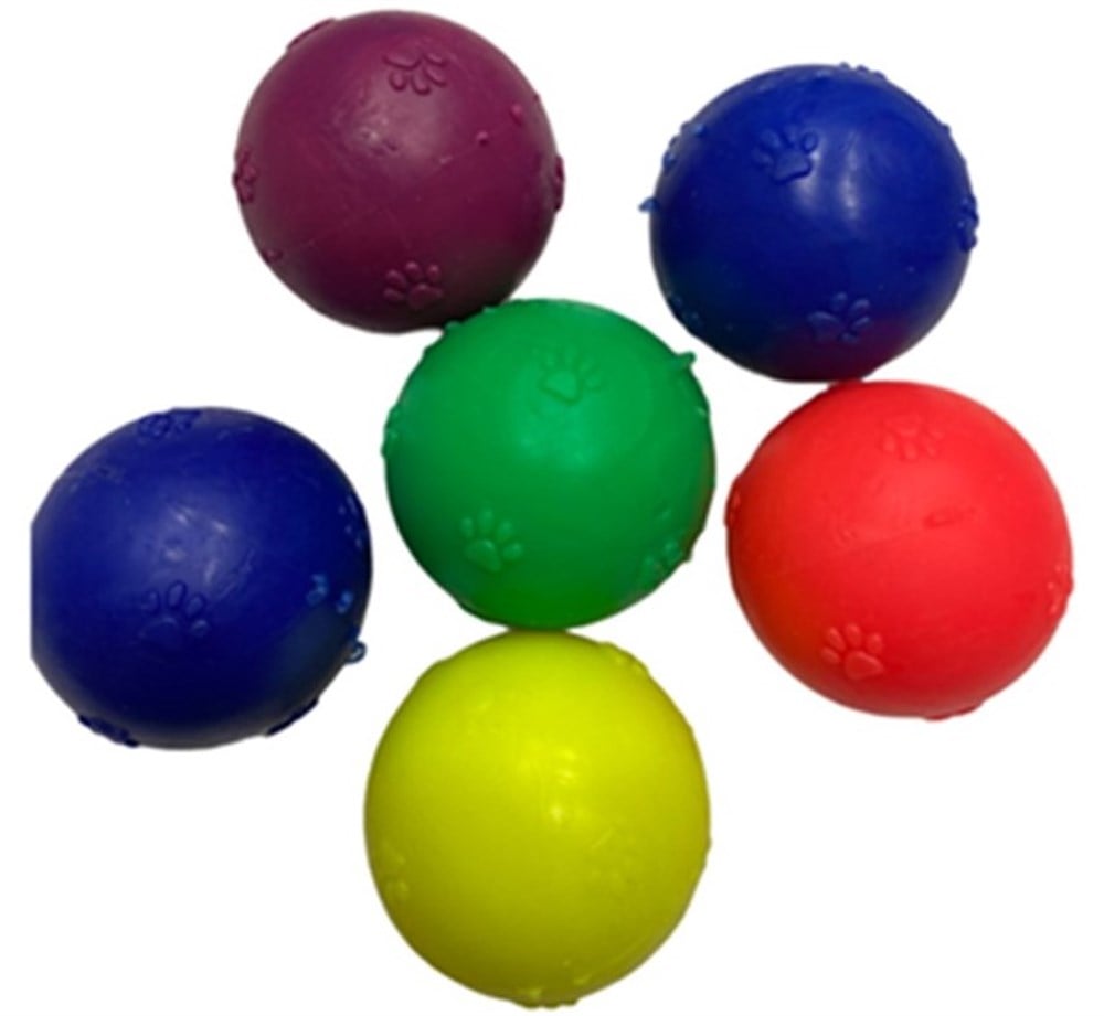 Termoplastik 8 cm Kauçuk Top Köpek Oyuncağı (1 adet)