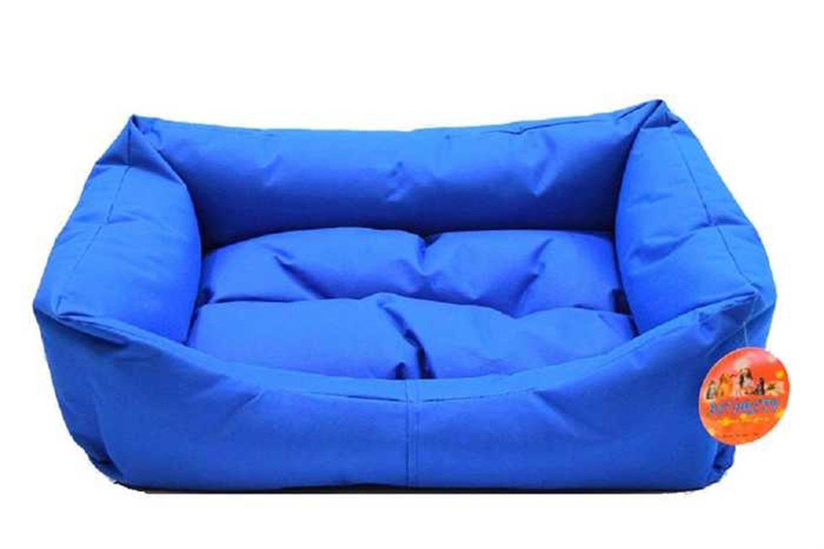 İç ve Dış Mekan Kedi ve Köpek Yatağı 40 x 55 x 15 cm Mavi