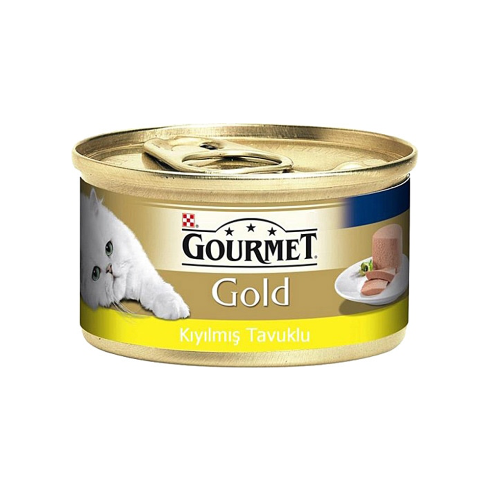 Gourmet Gold Kıyılmış Tavuklu Yetişkin Kedi Konservesi 85 gr