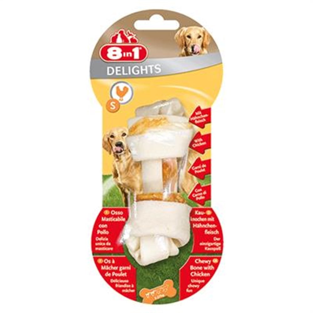 8 in 1 Delights Bones S Tavuklu 35 g 10 cm Kemik Ödül