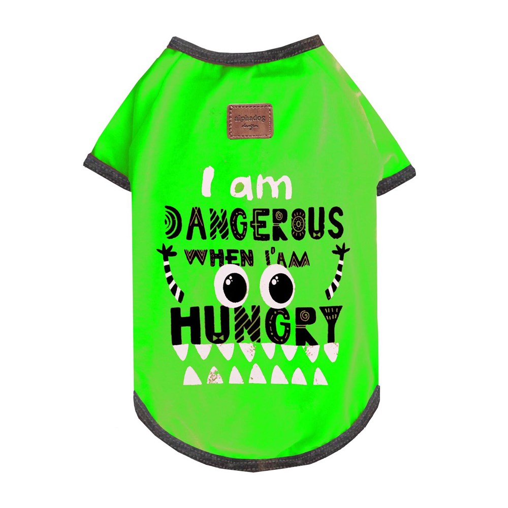 Alphadog Dangerous Green Köpek T-shirt