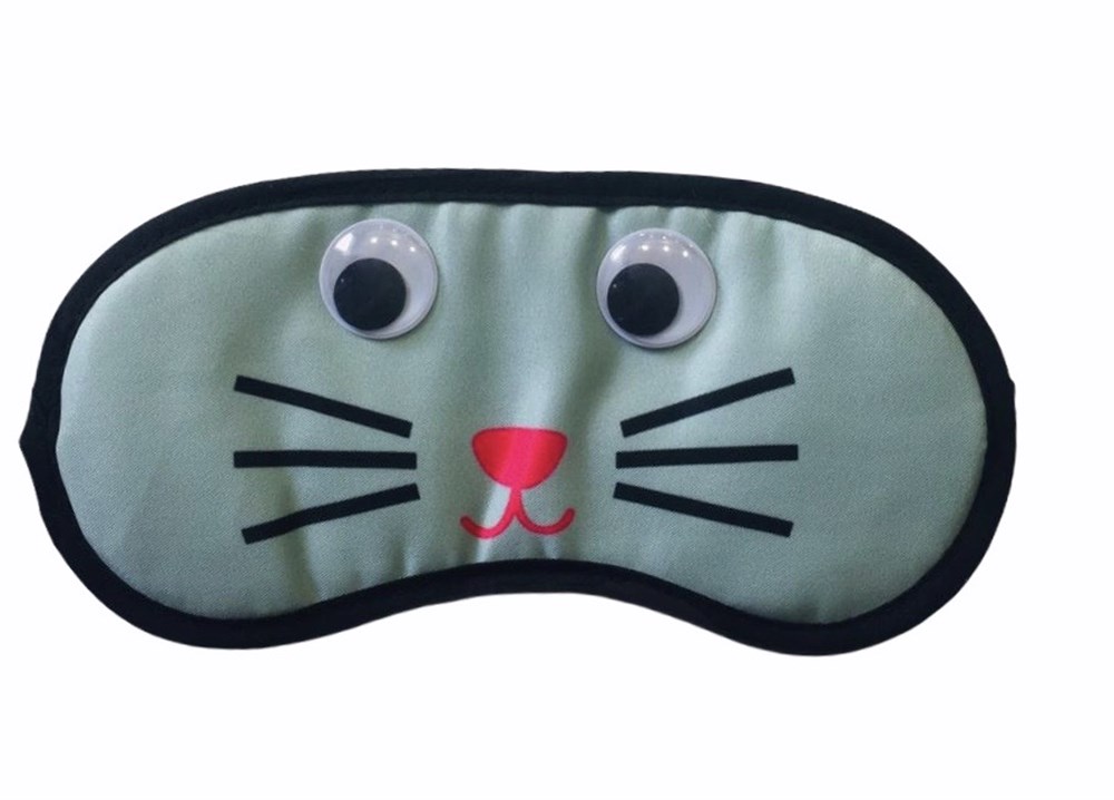 Yeşil Kedicik Uyku Maskesi