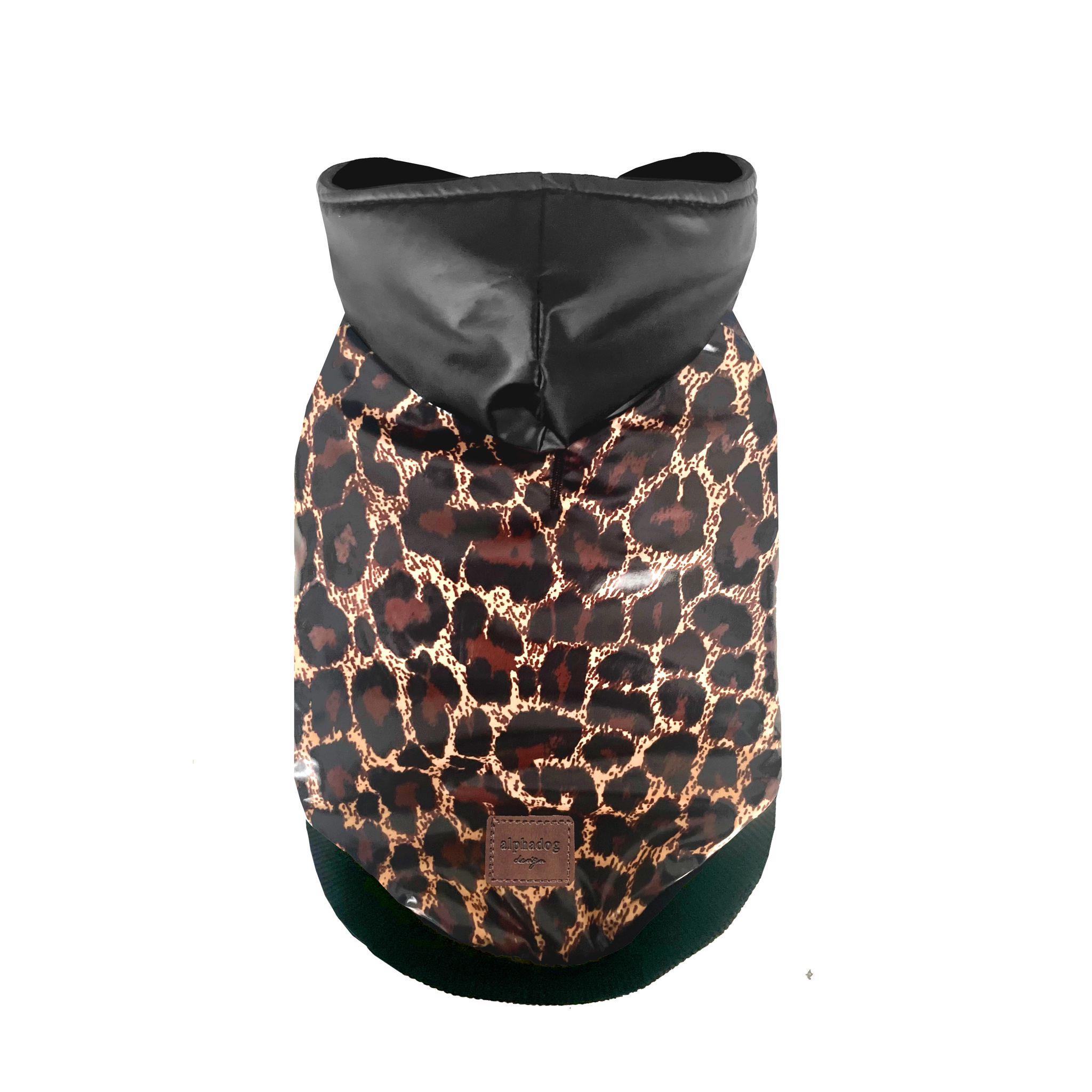 Alphadog Leopard Su Geçirmez Küçük Irk Köpek Yağmurluğu