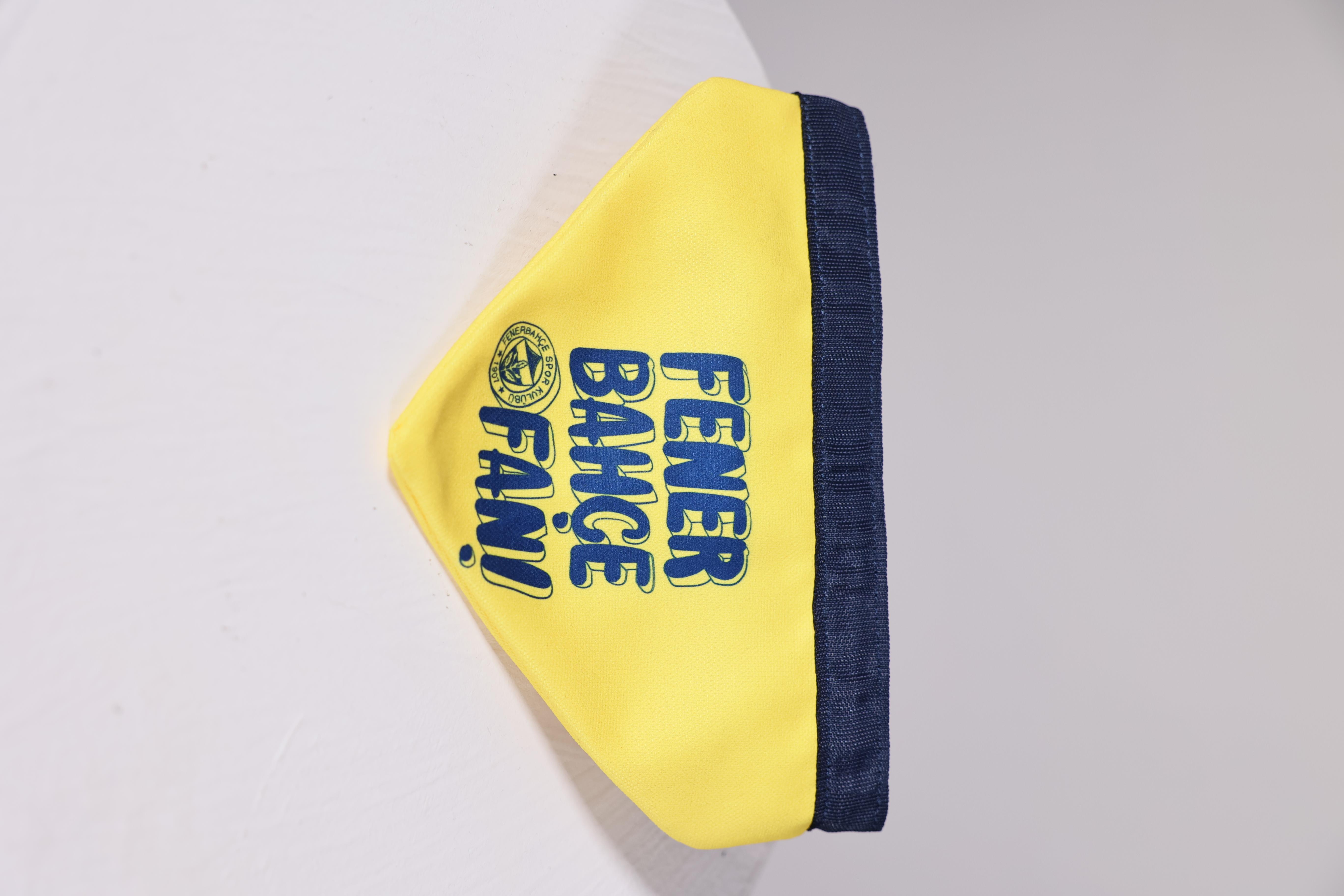 Fenerbahçe Fan! Köpek Bandanası Sarı S (Fenerbahçe Lisanslı)