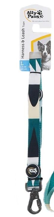 Ally Paws Kilitli Yeşil Köpek Gezdirme Kayışı 120 cm x 2 cm