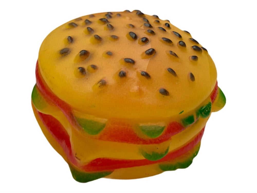 Sesli Hamburger Köpek Oyuncağı Çap 8 cm