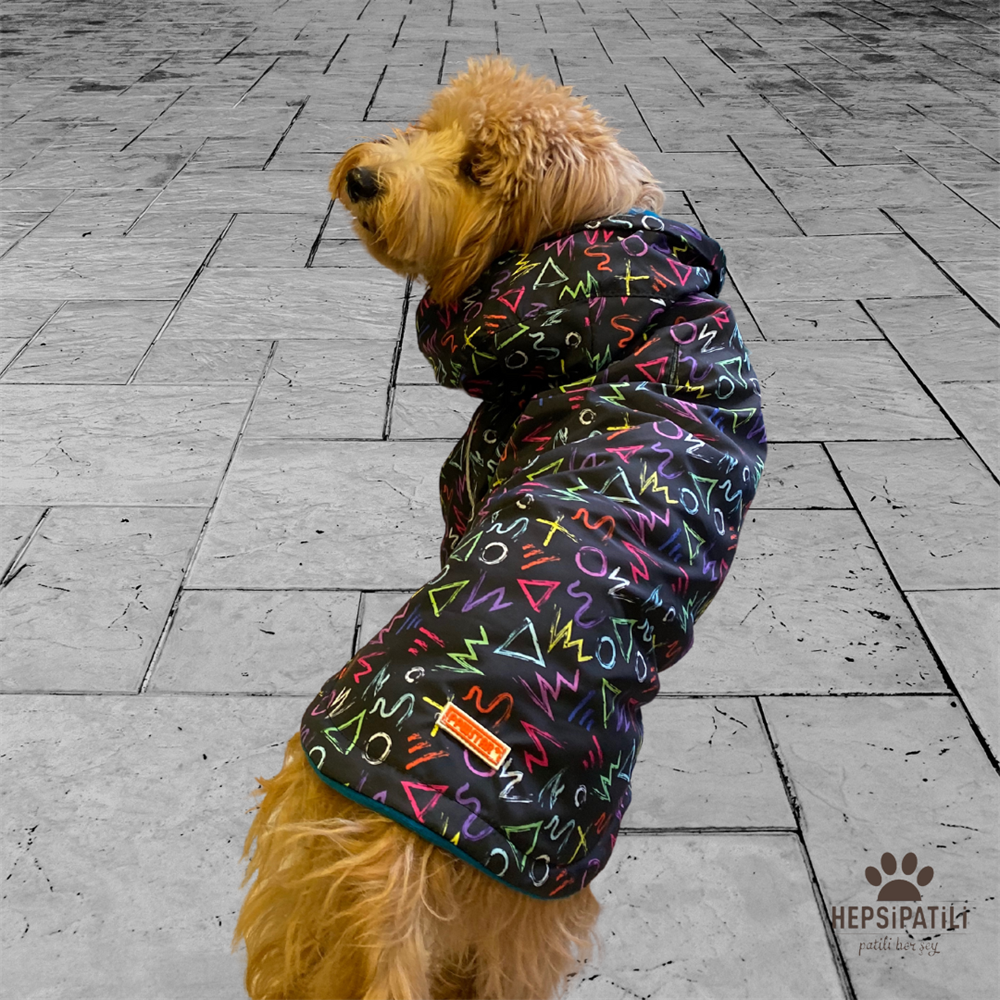 Pawstar Symbolum İçi Polar Küçük Irk Köpek Yağmurluğu (6,5 kg-11 kg arasına uygun bedenlerde)