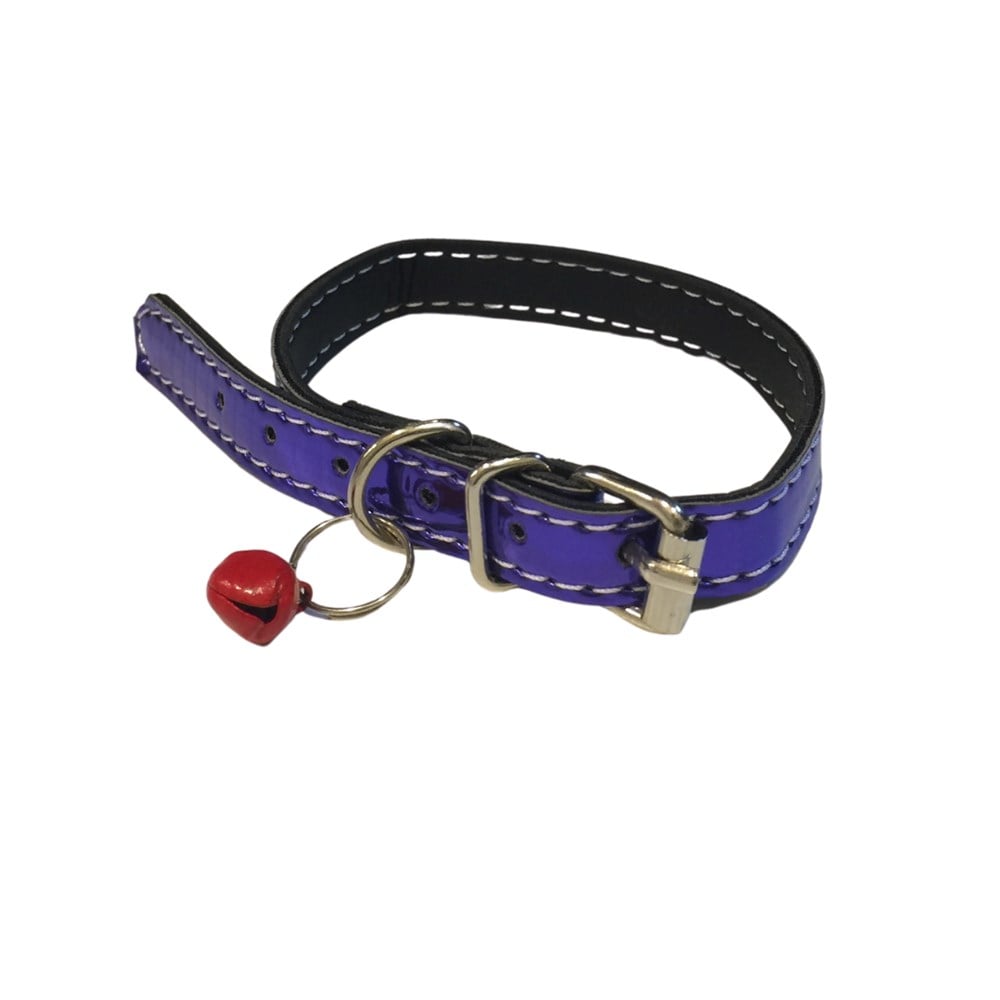 Parlak Mor Kedi Boyun Tasması