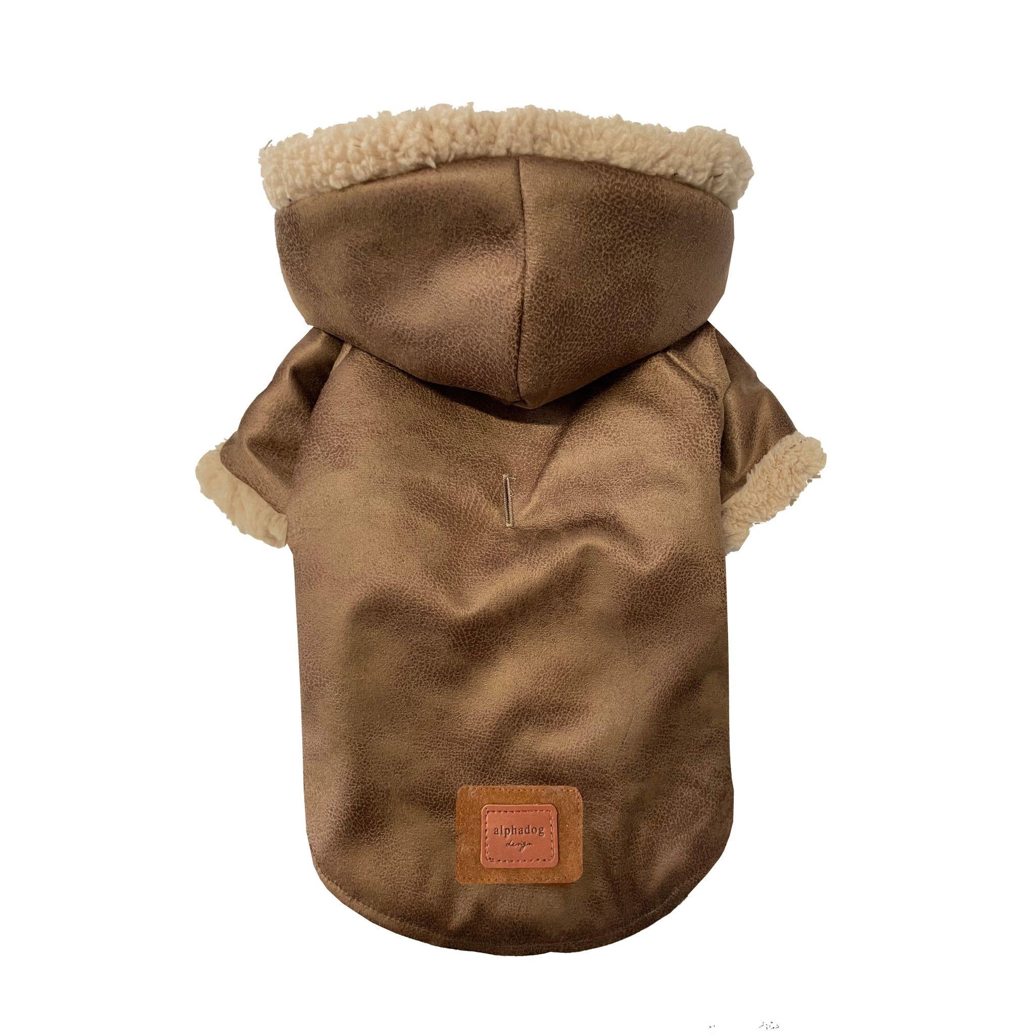Alphadog Camel Coat Süet Küçük Irk Köpek Kabanı