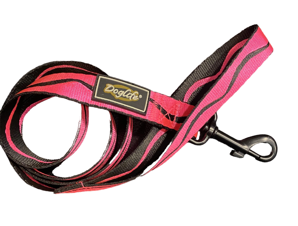 Neon Pink Wave Köpek Gezdirme Tasması (2,5 cm x 120 cm)