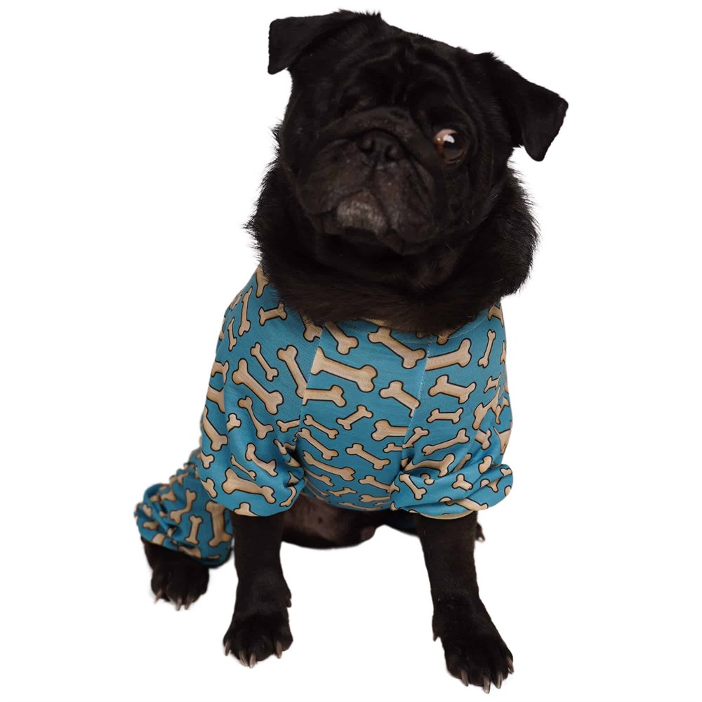 Pawstar Bones Küçük Köpek Penye Tulum Pijama