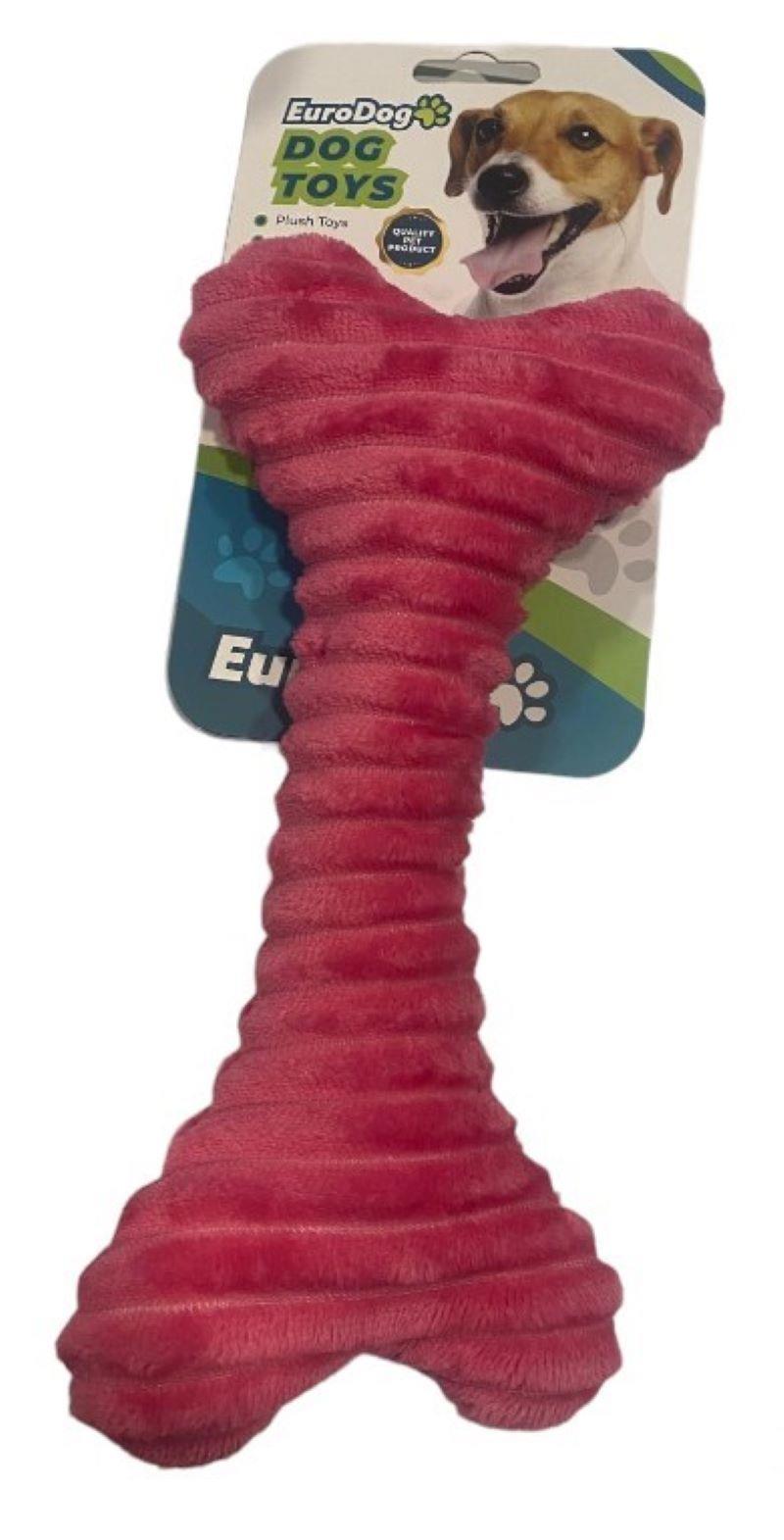 Eurodog Sesli Peluş Kemik Köpek Oyuncağı 24 cm